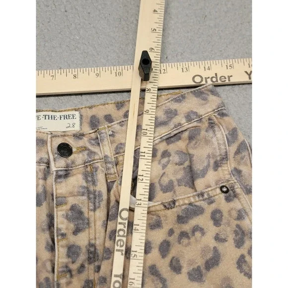We The Free Leopard Print Jeans - Brown and Black - Picture 5 of 16
